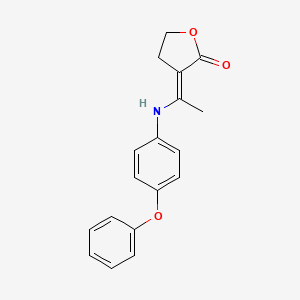 (3E)-3-[1-(4-phenoxyanilino)ethylidene]oxolan-2-one
