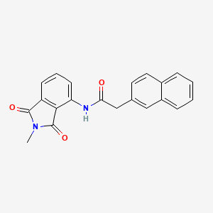 molecular formula C21H16N2O3 B2645849 N-(2-methyl-1,3-dioxoisoindolin-4-yl)-2-(naphthalen-2-yl)acetamide CAS No. 955849-92-0