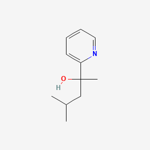 molecular formula C11H17NO B2645850 4-Methyl-2-(pyridin-2-yl)pentan-2-ol CAS No. 865075-15-6