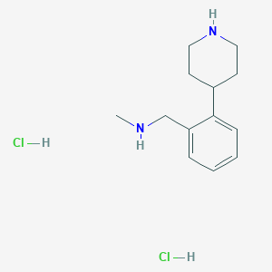 N-Methyl-1-(2-(piperidin-4-yl)phenyl)methanamine dihydrochloride