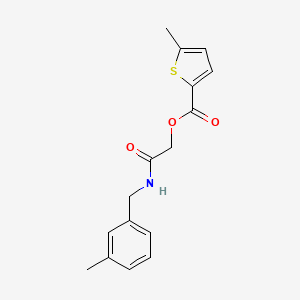 2-((3-Methylbenzyl)amino)-2-oxoethyl 5-methylthiophene-2-carboxylate