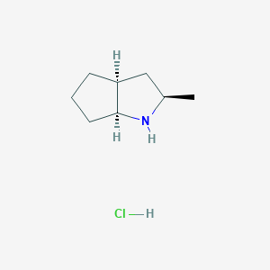 (2R,3As,6aS)-2-methyl-1,2,3,3a,4,5,6,6a-octahydrocyclopenta[b]pyrrole;hydrochloride