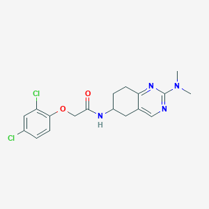 molecular formula C18H20Cl2N4O2 B2645882 2-(2,4-dichlorophenoxy)-N-[2-(dimethylamino)-5,6,7,8-tetrahydroquinazolin-6-yl]acetamide CAS No. 2097860-72-3