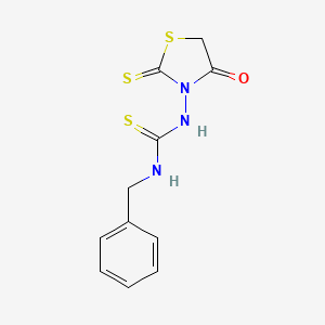 N-Benzyl-N'-(4-oxo-2-thioxo-1,3-thiazolidin-3-YL)thiourea