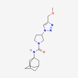 N-((1S,3s)-adamantan-1-yl)-3-(4-(methoxymethyl)-1H-1,2,3-triazol-1-yl)pyrrolidine-1-carboxamide