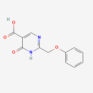 6-Oxo-2-(phenoxymethyl)-1,6-dihydropyrimidine-5-carboxylic acid