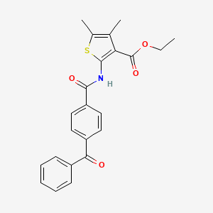 Ethyl 2-(4-benzoylbenzamido)-4,5-dimethylthiophene-3-carboxylate