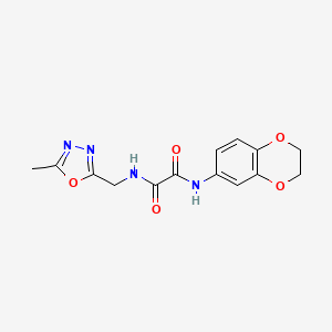 N1-(2,3-dihydrobenzo[b][1,4]dioxin-6-yl)-N2-((5-methyl-1,3,4-oxadiazol-2-yl)methyl)oxalamide
