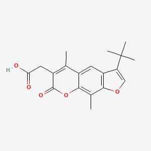 (3-tert-butyl-5,9-dimethyl-7-oxo-7H-furo[3,2-g]chromen-6-yl)acetic acid