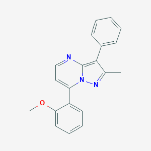 molecular formula C20H17N3O B264596 7-(2-Methoxyphenyl)-2-methyl-3-phenylpyrazolo[1,5-a]pyrimidine 
