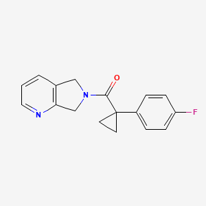 molecular formula C17H15FN2O B2645960 (1-(4-fluorophenyl)cyclopropyl)(5H-pyrrolo[3,4-b]pyridin-6(7H)-yl)methanone CAS No. 2195938-85-1