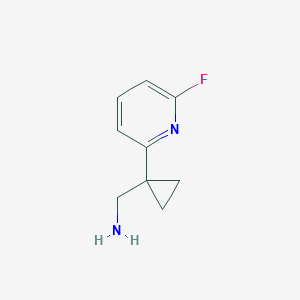 [1-(6-Fluoropyridin-2-yl)cyclopropyl]methanamine