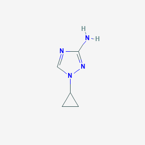 molecular formula C5H8N4 B2645978 1-Cyclopropyl-1,2,4-triazol-3-amine CAS No. 1785627-17-9