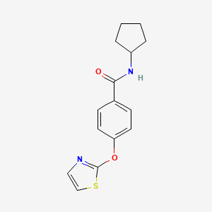 N-cyclopentyl-4-(1,3-thiazol-2-yloxy)benzamide