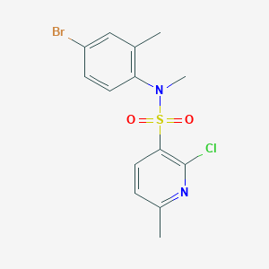 N-(4-bromo-2-methylphenyl)-2-chloro-N,6-dimethylpyridine-3-sulfonamide