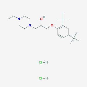 1-(2,4-Di-tert-butylphenoxy)-3-(4-ethylpiperazin-1-yl)propan-2-ol dihydrochloride
