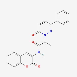 N-(2-oxo-2H-chromen-3-yl)-2-(6-oxo-3-phenylpyridazin-1(6H)-yl)propanamide
