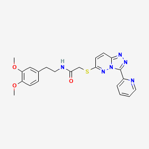 N-(3,4-dimethoxyphenethyl)-2-((3-(pyridin-2-yl)-[1,2,4]triazolo[4,3-b]pyridazin-6-yl)thio)acetamide