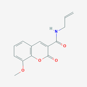 molecular formula C14H13NO4 B2646011 8-methoxy-2-oxo-N-prop-2-enylchromene-3-carboxamide CAS No. 868153-35-9