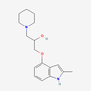 1-[(2-methyl-1H-indol-4-yl)oxy]-3-piperidino-2-propanol