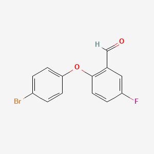 molecular formula C13H8BrFO2 B2646060 2-(4-Bromophenoxy)-5-fluorobenzaldehyde CAS No. 1096862-60-0
