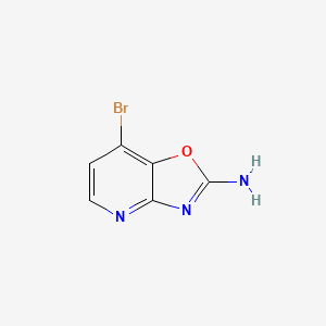 molecular formula C6H4BrN3O B2646074 7-溴-[1,3]恶唑并[4,5-b]吡啶-2-胺 CAS No. 2089257-55-4