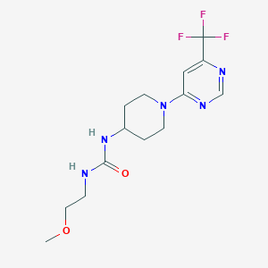 1-(2-Methoxyethyl)-3-(1-(6-(trifluoromethyl)pyrimidin-4-yl)piperidin-4-yl)urea