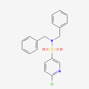 molecular formula C19H17ClN2O2S B2646105 N,N-dibenzyl-6-chloropyridine-3-sulfonamide CAS No. 568566-61-0