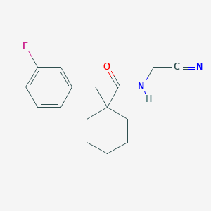 molecular formula C16H19FN2O B2646117 N-(Cyanomethyl)-1-[(3-fluorophenyl)methyl]cyclohexane-1-carboxamide CAS No. 2224020-17-9