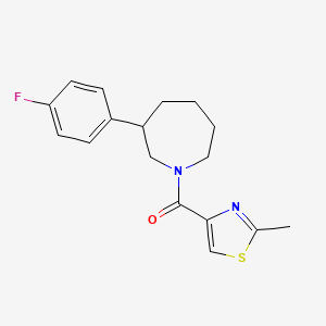 molecular formula C17H19FN2OS B2646137 (3-(4-Fluorophenyl)azepan-1-yl)(2-methylthiazol-4-yl)methanone CAS No. 1797545-62-0