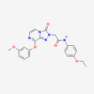 molecular formula C22H21N5O5 B2646143 Methyl 6-chloro-4-{2-[(4-fluorophenyl)amino]-2-oxoethoxy}quinoline-2-carboxylate CAS No. 1251600-20-0