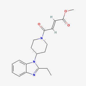 Methyl (E)-4-[4-(2-ethylbenzimidazol-1-yl)piperidin-1-yl]-4-oxobut-2-enoate