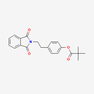 4-(2-(1,3-Dioxoisoindolin-2-yl)ethyl)phenyl pivalate