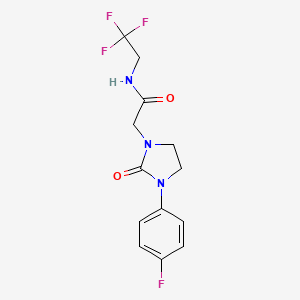 2-(3-(4-fluorophenyl)-2-oxoimidazolidin-1-yl)-N-(2,2,2-trifluoroethyl)acetamide