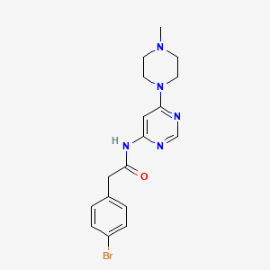 2-(4-bromophenyl)-N-(6-(4-methylpiperazin-1-yl)pyrimidin-4-yl)acetamide
