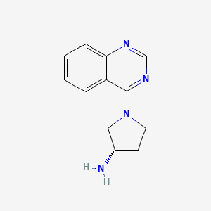 molecular formula C12H14N4 B2646154 (3S)-1-(喹唑啉-4-基)吡咯烷-3-胺 CAS No. 1365937-12-7
