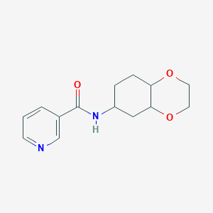 molecular formula C14H18N2O3 B2646162 N-(octahydrobenzo[b][1,4]dioxin-6-yl)nicotinamide CAS No. 1902907-64-5