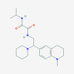 N-isopropyl-N'-[2-(1-methyl-1,2,3,4-tetrahydroquinolin-6-yl)-2-piperidin-1-ylethyl]ethanediamide
