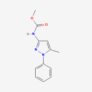 methyl N-(5-methyl-1-phenyl-1H-pyrazol-3-yl)carbamate
