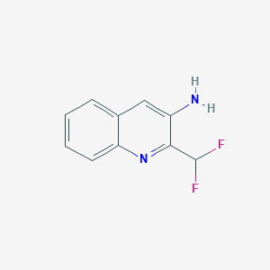molecular formula C10H8F2N2 B2646204 2-(Difluoromethyl)quinolin-3-amine CAS No. 2503204-93-9