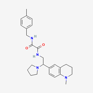 N-(4-methylbenzyl)-N'-[2-(1-methyl-1,2,3,4-tetrahydroquinolin-6-yl)-2-pyrrolidin-1-ylethyl]ethanediamide