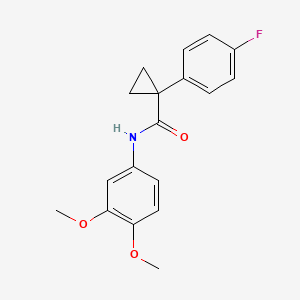 N-(3,4-dimethoxyphenyl)-1-(4-fluorophenyl)cyclopropanecarboxamide