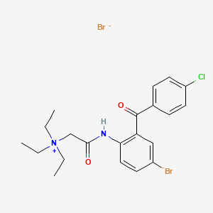 2-((4-bromo-2-(4-chlorobenzoyl)phenyl)amino)-N,N,N-triethyl-2-oxoethanaminium bromide