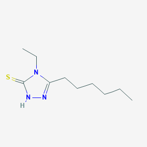 4-ethyl-3-hexyl-1H-1,2,4-triazole-5-thione
