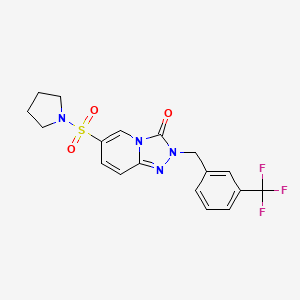 6-(pyrrolidin-1-ylsulfonyl)-2-[3-(trifluoromethyl)benzyl][1,2,4]triazolo[4,3-a]pyridin-3(2H)-one