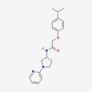 molecular formula C20H25N3O2 B2646231 2-(4-isopropylphenoxy)-N-(1-(pyridin-2-yl)pyrrolidin-3-yl)acetamide CAS No. 1795417-56-9