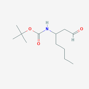 N-Boc-(+/-)-3-aminoheptanal