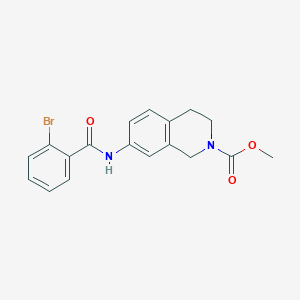 methyl 7-(2-bromobenzamido)-3,4-dihydroisoquinoline-2(1H)-carboxylate