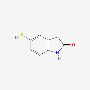 molecular formula C8H7NOS B2646245 5-Mercaptooxindole CAS No. 794521-56-5