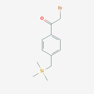 2-Bromo-1-[4-(trimethylsilylmethyl)phenyl]ethanone